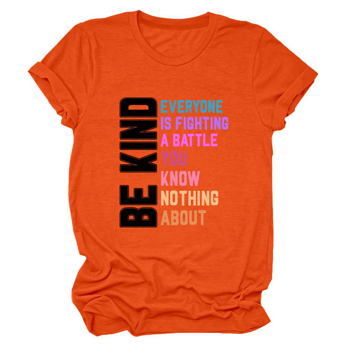 Trendy Womens Tee With Kindness Slogan
