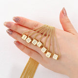 18K GOLD PLATED ZIRCONIA DICE PENDANT NECKLACE_CWMM5876