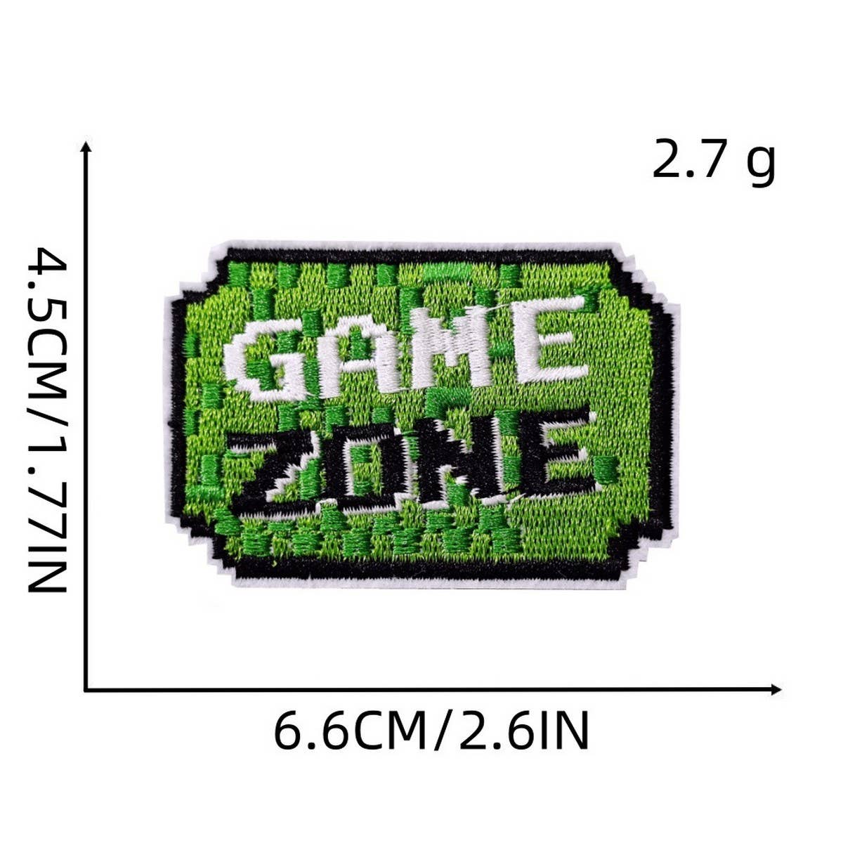 GREEN GAME CARTOON EMBROIDERED PATCH_CWMM4034