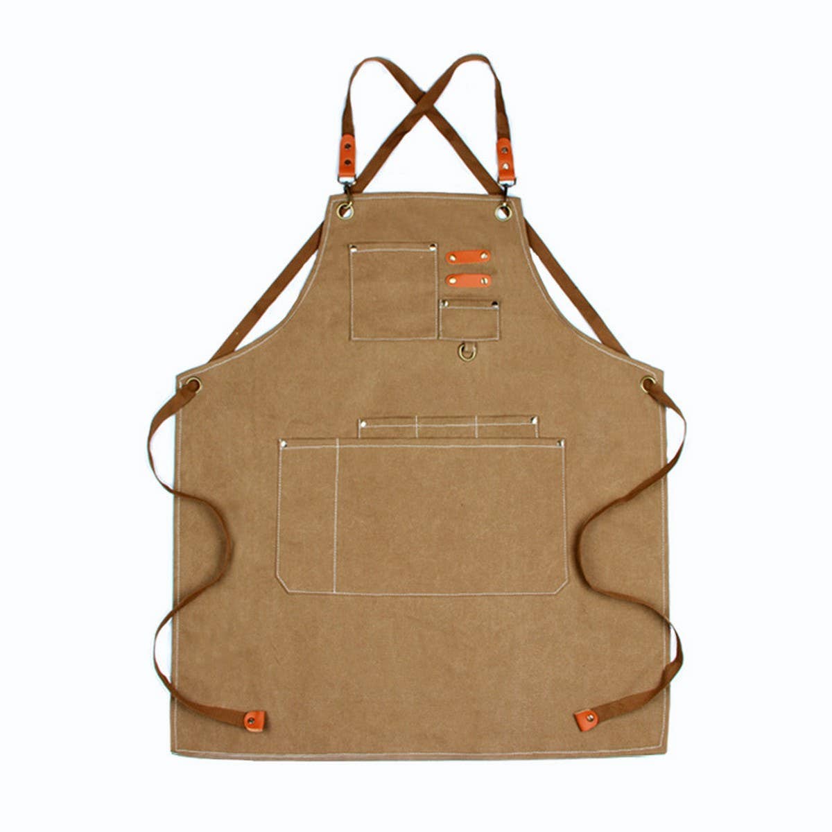 Cwab3995_Thick Cotton Canvas Stain-Resistant Work Apron