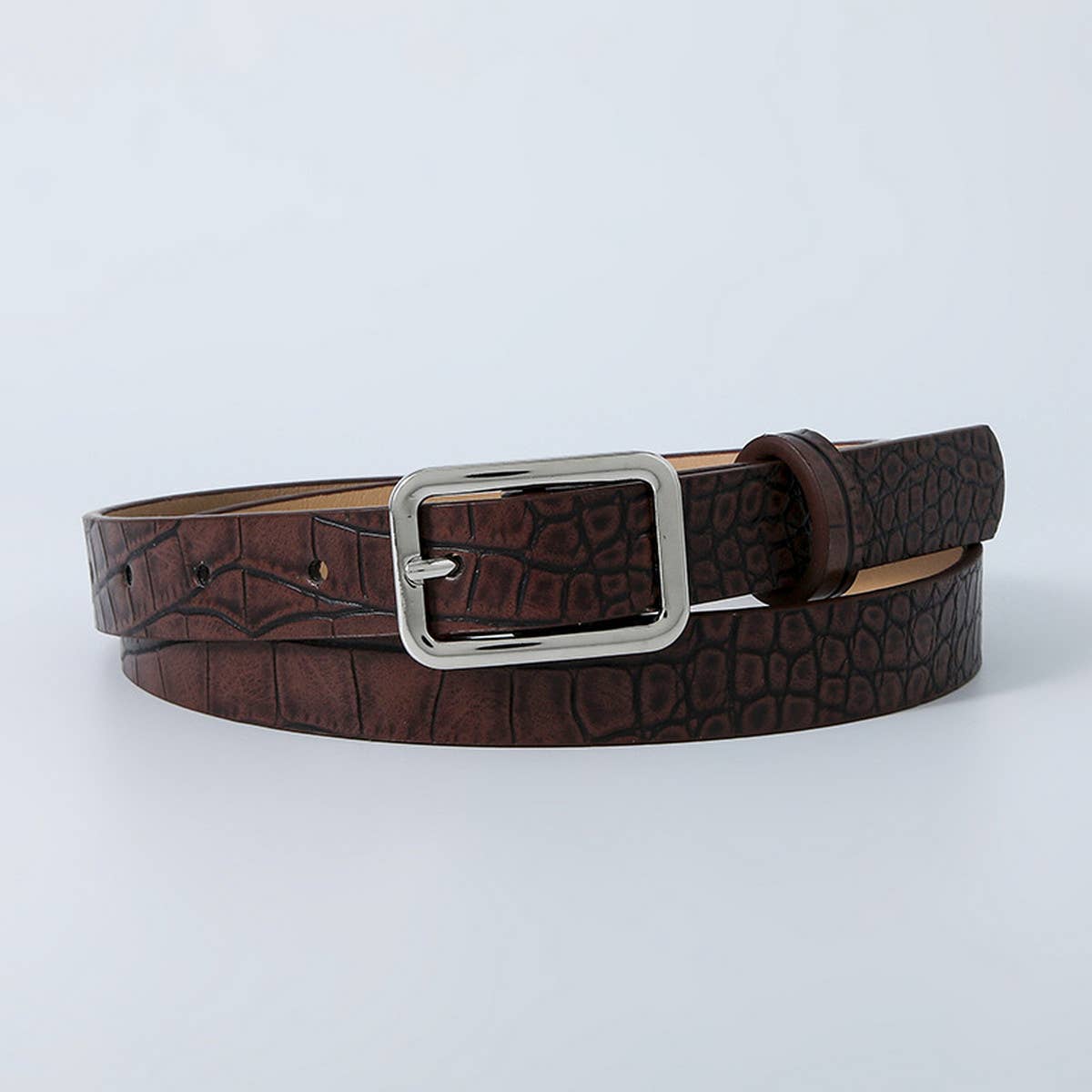 Women New Retro Stone Pattern Belt_Cwabe0366