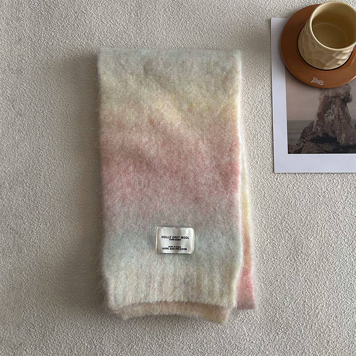 Unique Gradient Wool Blend Knit Scarf For Winter_Cwasc2318