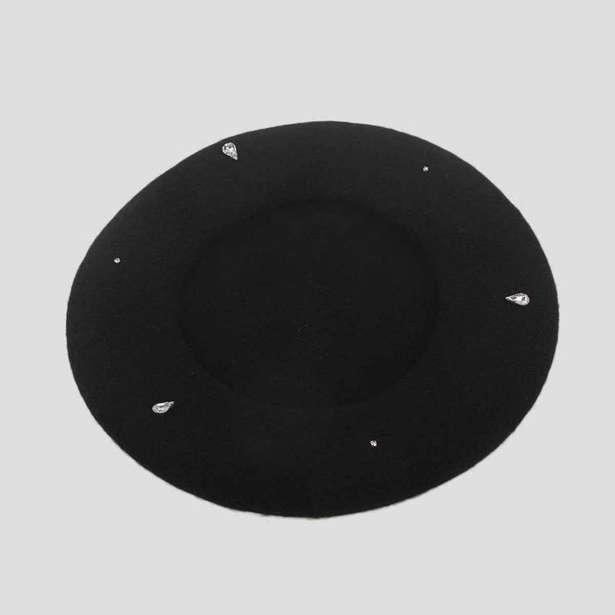 AUTUMN AND WINTER TEMPERAMENT RETRO DIAMOND BERET_CWAH1935