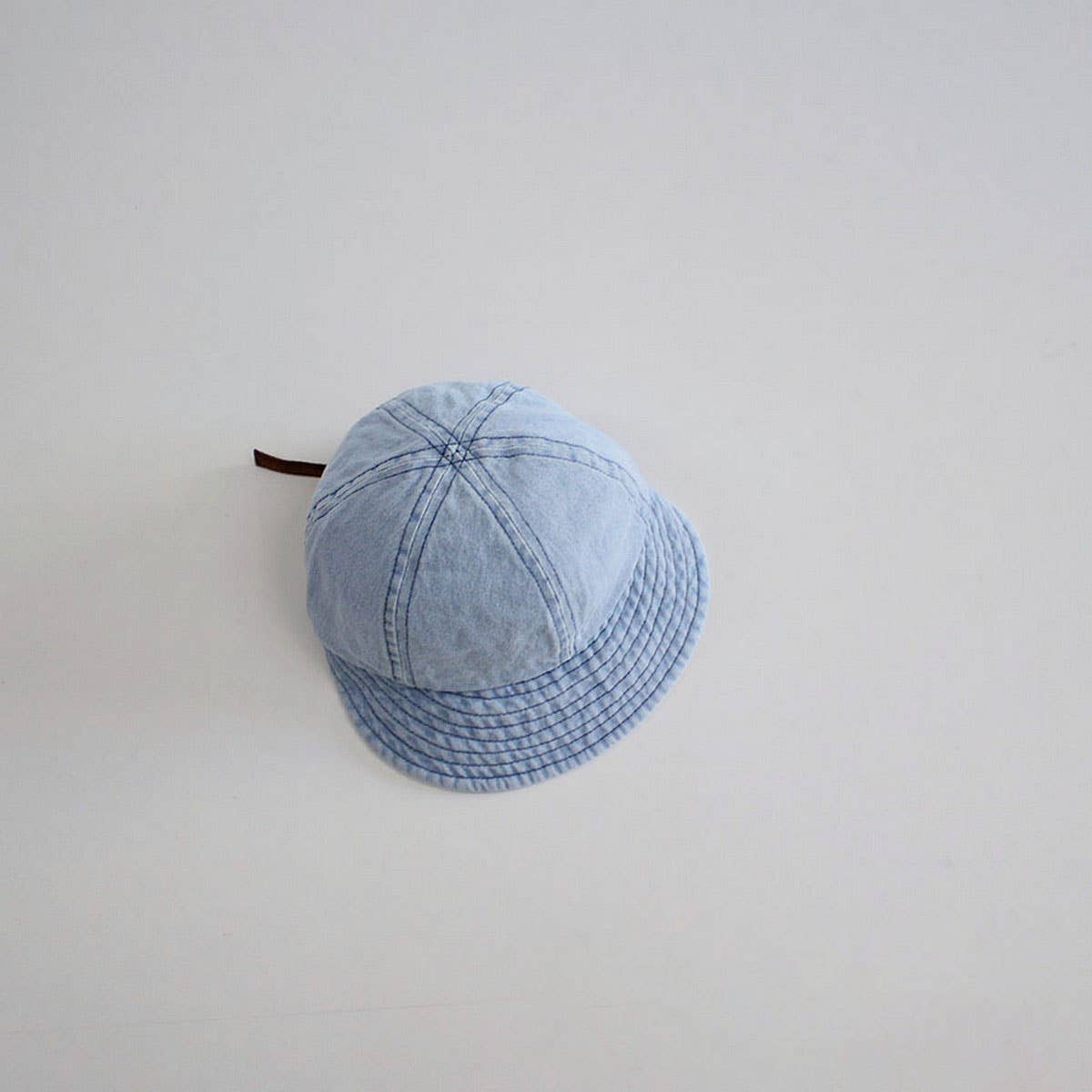 KIDS SIMPLE DENIM BASEBALL CAP SOFT BRIM SUN HAT CWAH2912