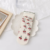 Women Thin Fruit Print Ice Socks_Cwms0423