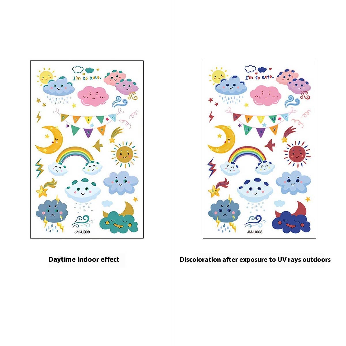 Uv Color-Changing Sunscreen Test Tattoo Stickers_Cwmm8360