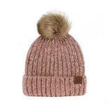 NEW WINTER OUTDOOR WARM PLUSH BALL KNITTED HAT_CWAH2452