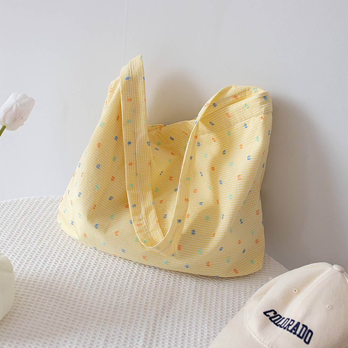 ORIGINAL LARGE EMBROIDERED CANVAS TOTE FOR WOMEN_CWAB5626