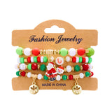 CHRISTMAS COMBINATION COLORFUL ELASTIC BRACELET_CWAJE2381