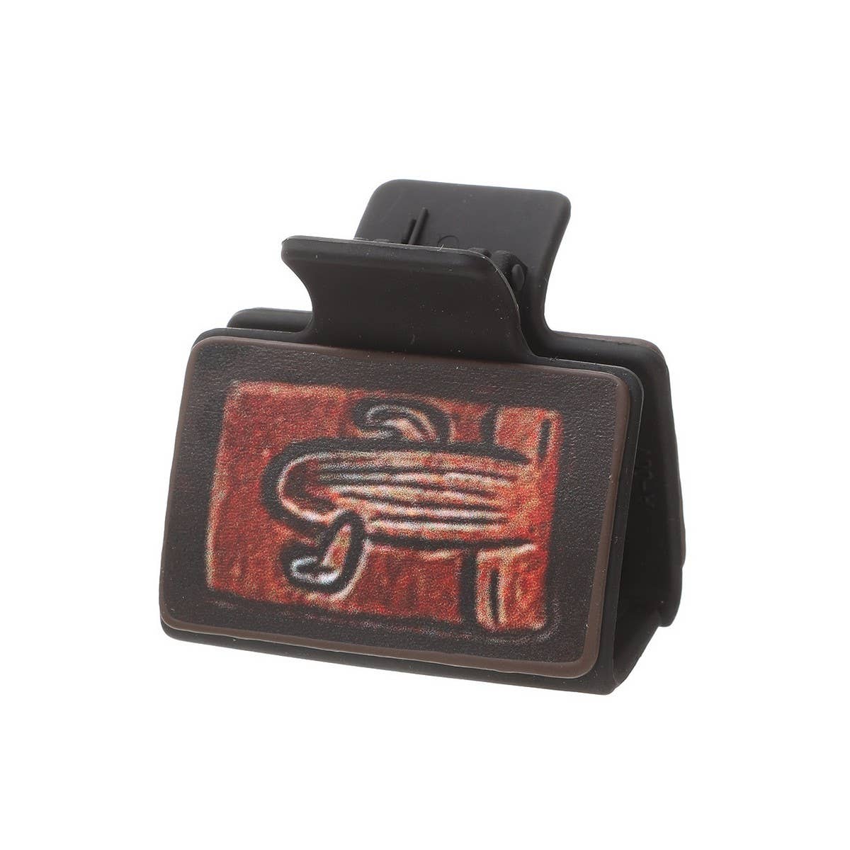 Western Sunflower Cactus Hair Claw Leather Clip_Cwaha0601