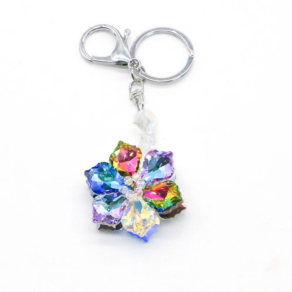 COLORFUL CRYSTAL FLOWER KEYCHAIN_CWMM1566