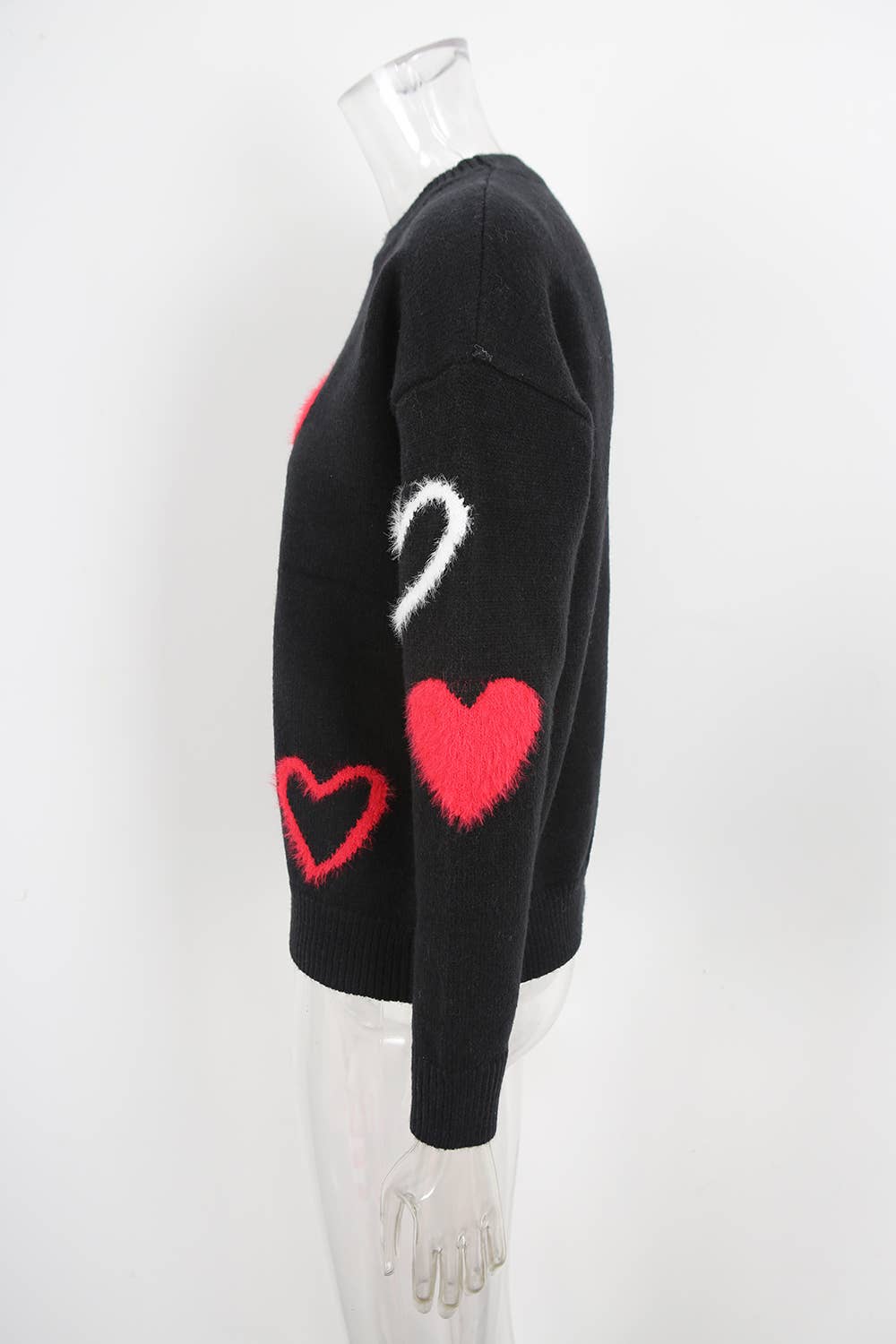 Valentines Day Little Hearts Jacquard Sweater