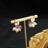 NEW HIGH END RETRO NATURAL PEARL EARRINGS_CWAJE3782