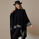 SOLID COLOR STRIPED WARM VERSATILE SHAWL SCARF_CWASC2162