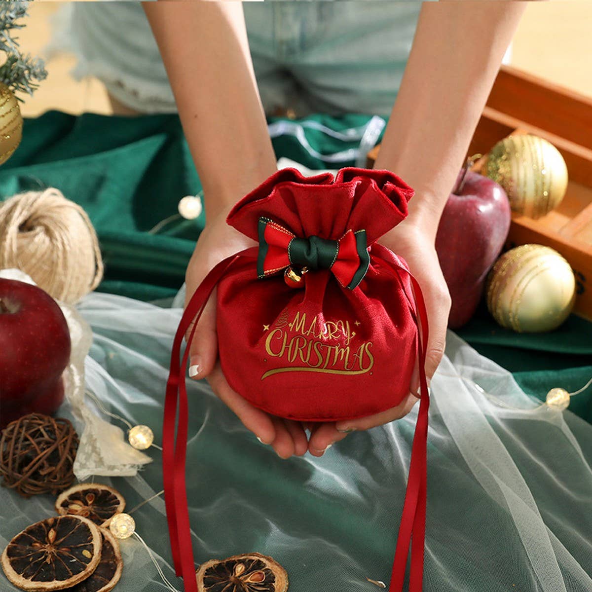 Velvet Christmas Apple Bag Eve Candy Box_Cuab00743