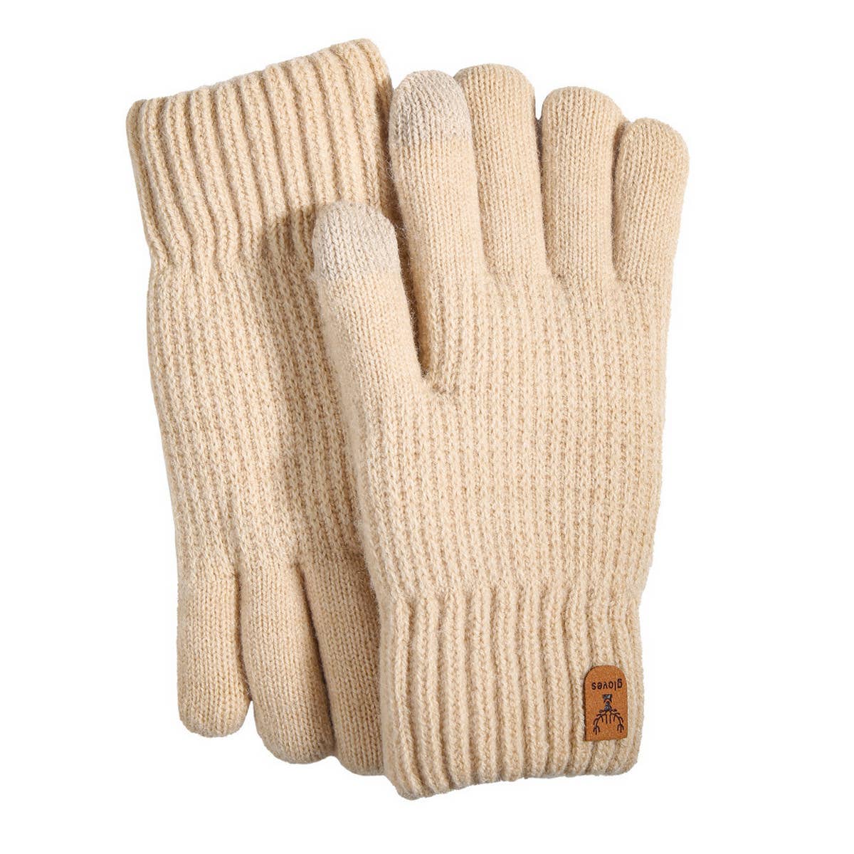 Women Christmas Style Cold-Proof Knitted Gloves_Cwag0121