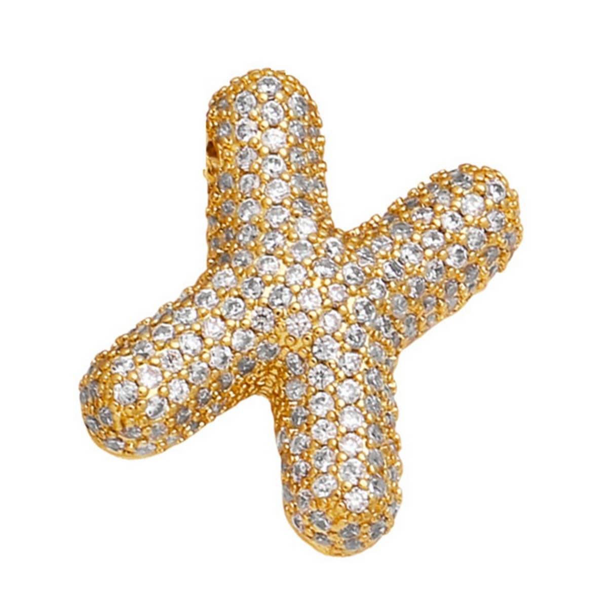 COPPER ZIRCONIA PENDANT NECKLACE HIP HOP_CWMM5862