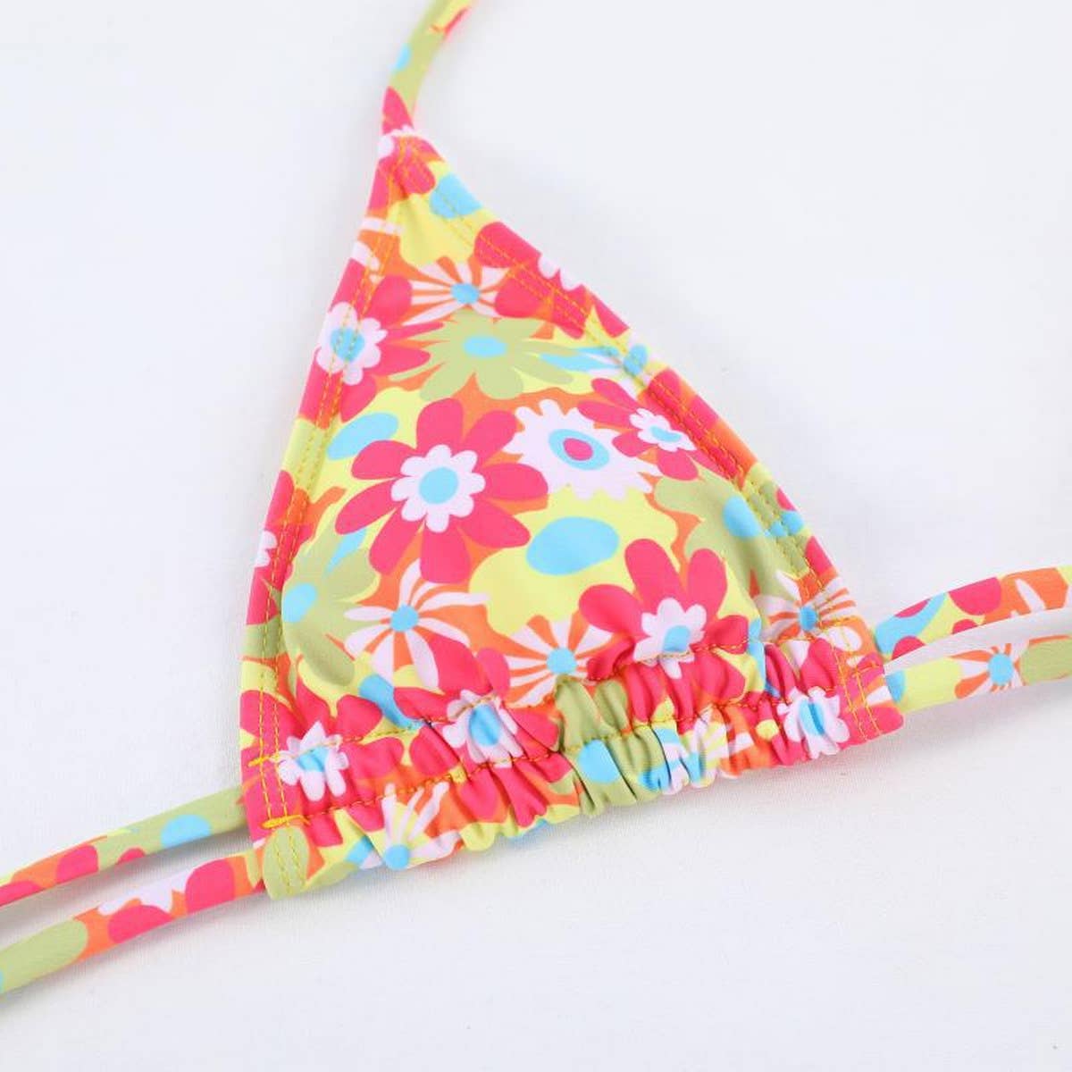 2024 NEW PRINTED FLORAL COLOR BLOCK SPLIT SWIMSUIT_CWMW0253