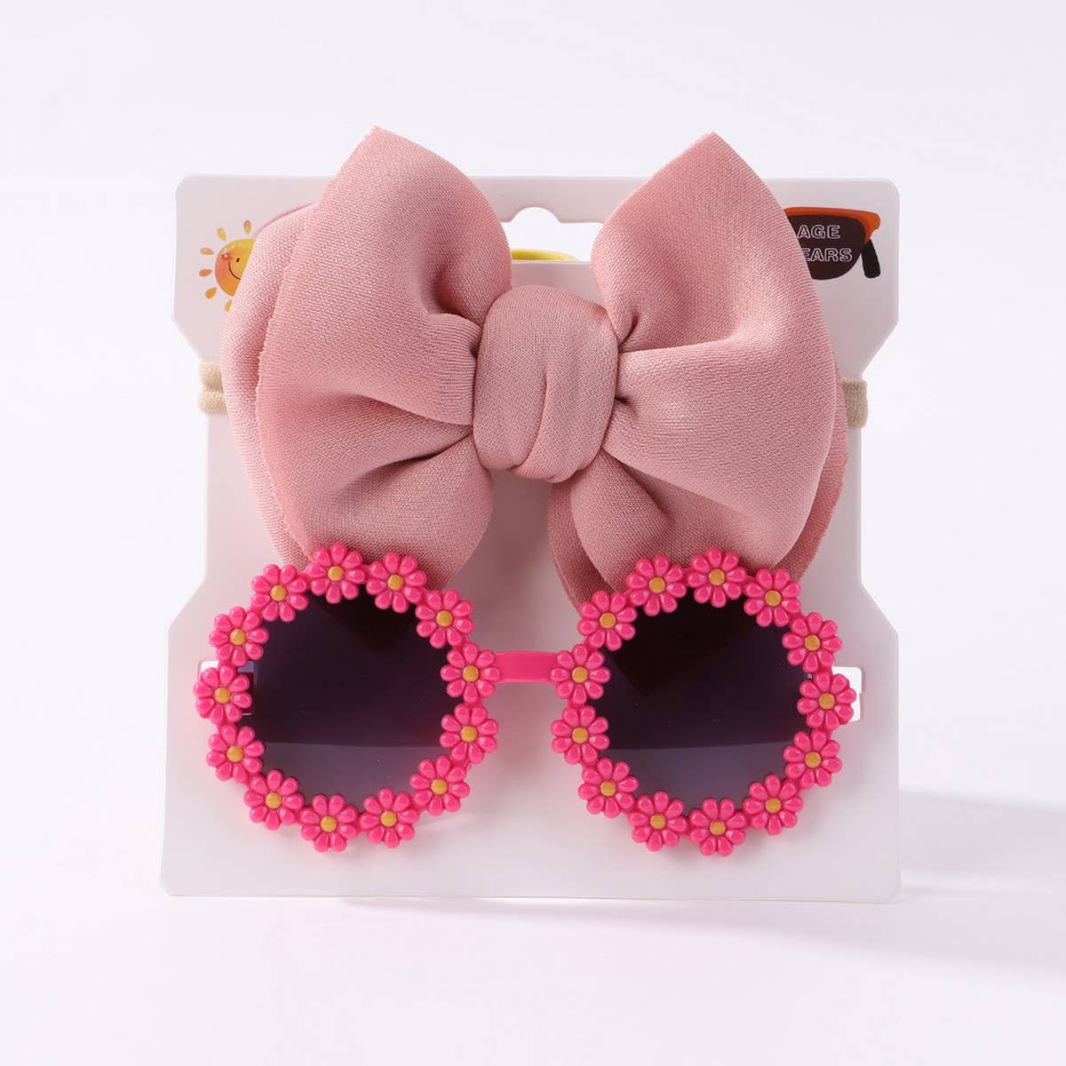 SUMMER BOW HEADBAND SUNGLASSES SET FOR KIDS_CWAHA6744