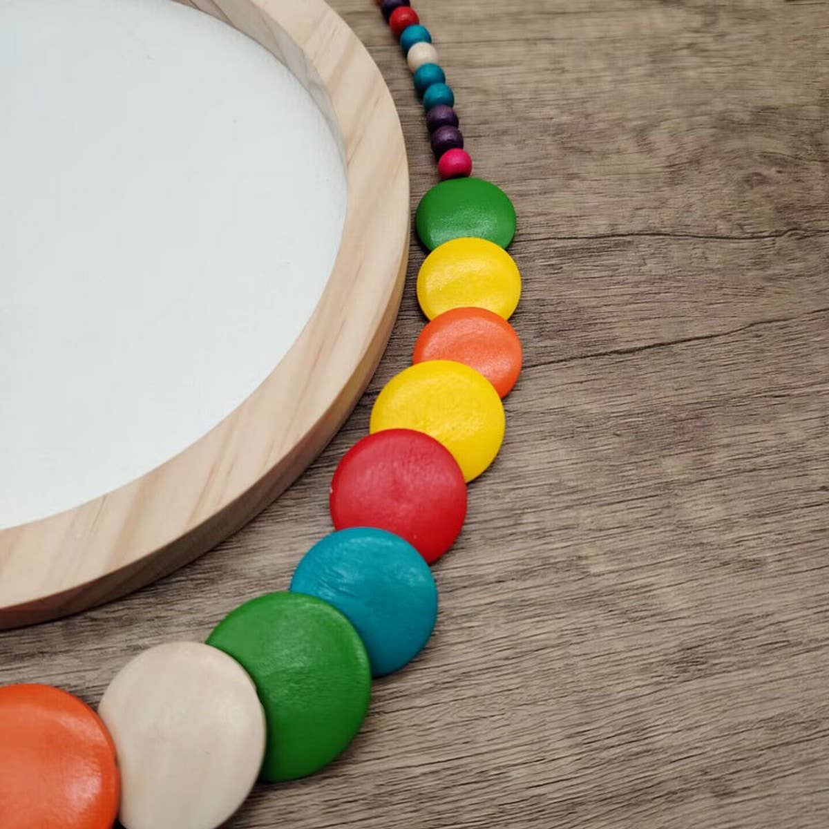 BOHEMIAN COLORFUL BEADED DISC HANDMADE NECKLACE_CWMM4855