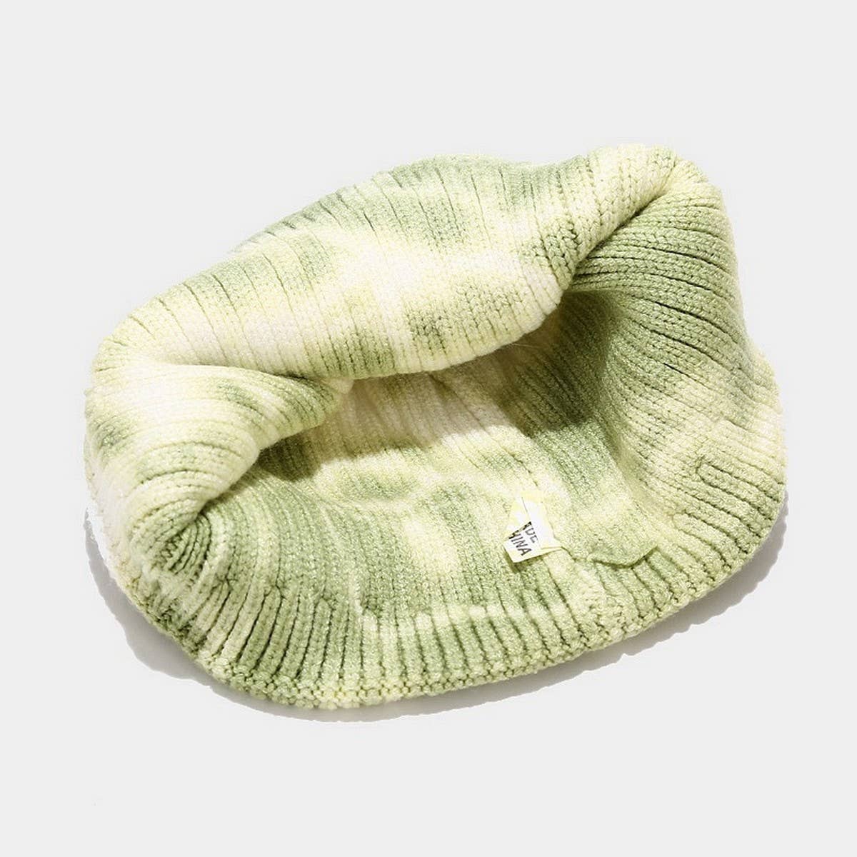 Tie-Dyed Knitted Hat Melon-Shaped Warm Beanie Hat_Cwah2077