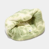 Tie-Dyed Knitted Hat Melon-Shaped Warm Beanie Hat_Cwah2077