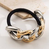 METALLIC RHINESTONE ELASTIC HAIR TIE FOR WOMEN_CWAHA6173