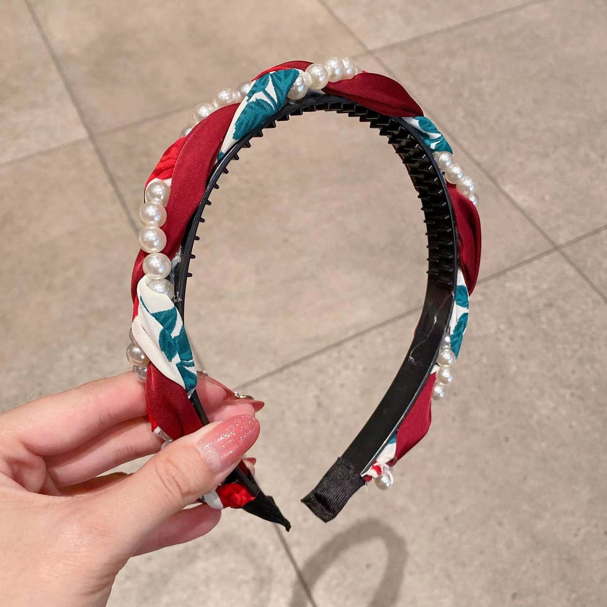 2024 NEW PEARL FLOWER HAND WOVEN HEADBAND_CWAHA1704