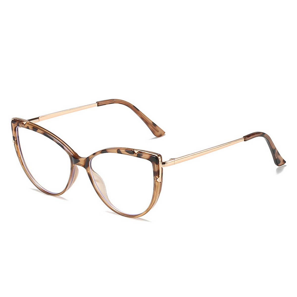 CAT EYE TR FRAME TEMPLES BLUE LIGHT FLAT GLASSES_CWASG0275