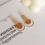 DOUBLE GEOMETRIC ROUND VINTAGE EARRINGS_CWAJE2014