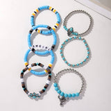 ETHNIC STYLE BULL HEAD CACTUS BRACELET SET_CWMM3520