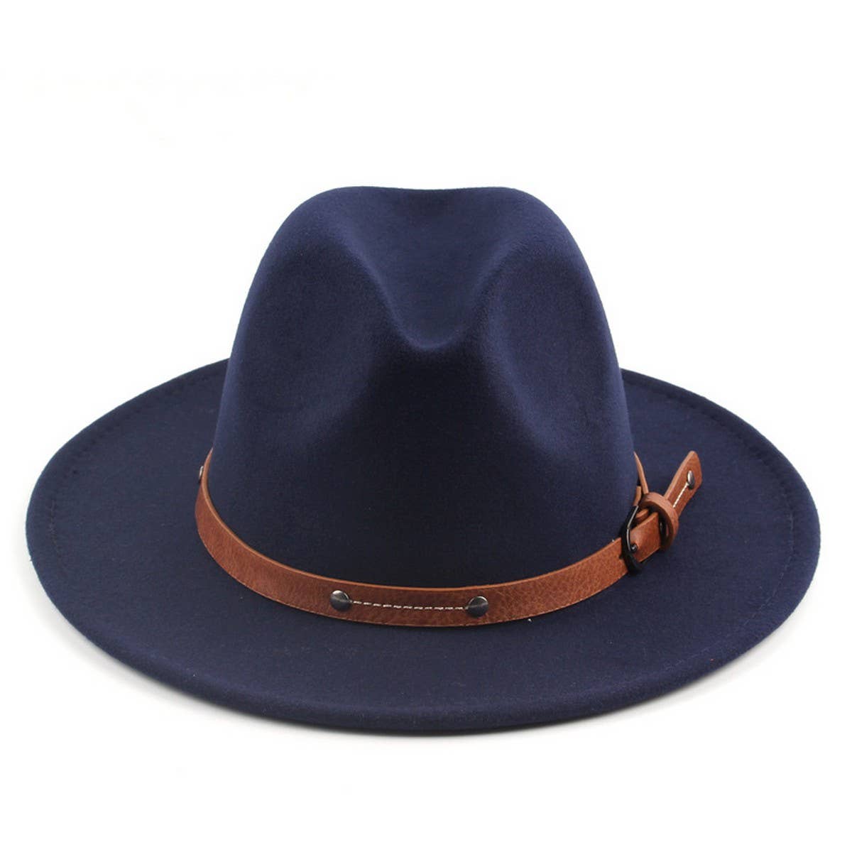 FLAT TOP BRITISH STYLE PANAMA HAT_CWAH1898