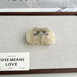 CUTE CARTOON CAT ACETATE HAIR CLIP WITH BUNNY_CWAHA5719