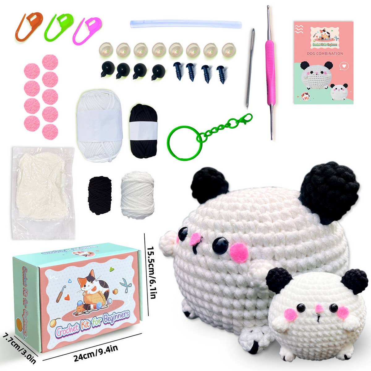 CUTE PUPPY DOLL CROCHET MATERIAL KIT_CWMM1871