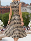 Vintage Sleeveless V-Neck Maxi Dress – Flowy Summer Classic