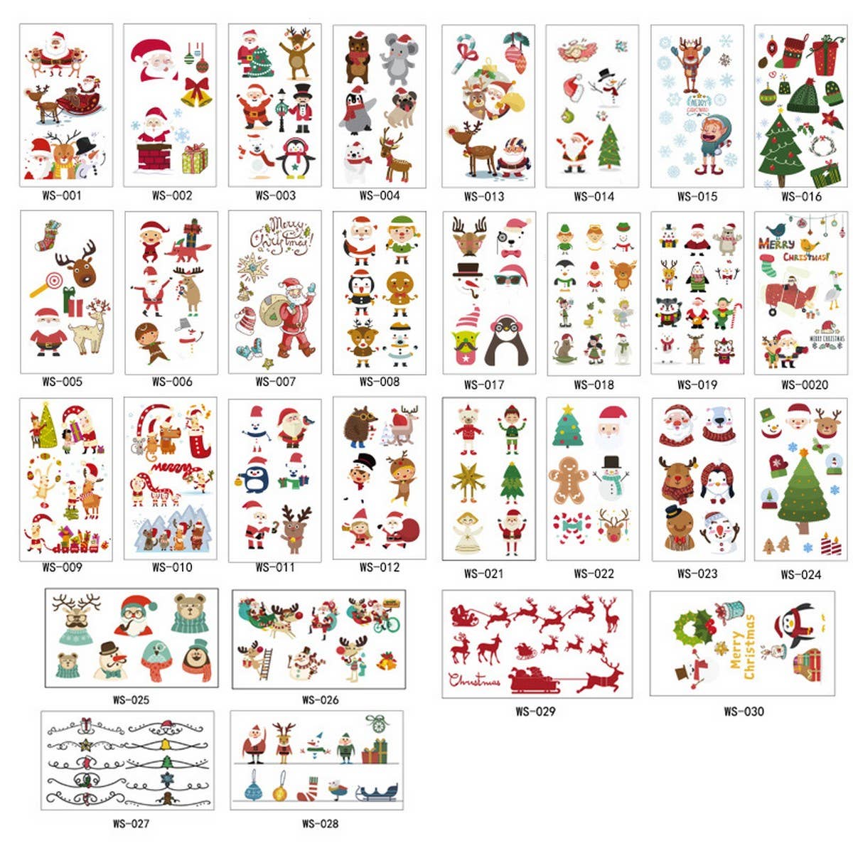 CHRISTMAS CANDLE TATTOOS FOR KIDS PARTIES_CWMM8262