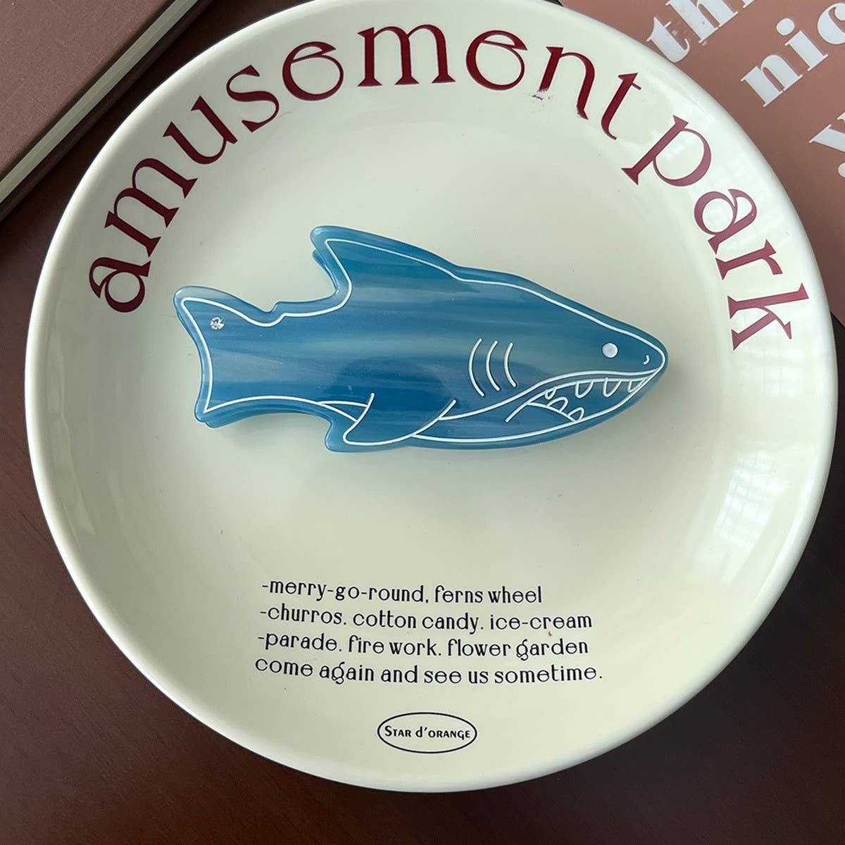 OCEAN SERIES HAIR CLAW DOLPHIN SHARK SEAL CLIP_CWAHA5759