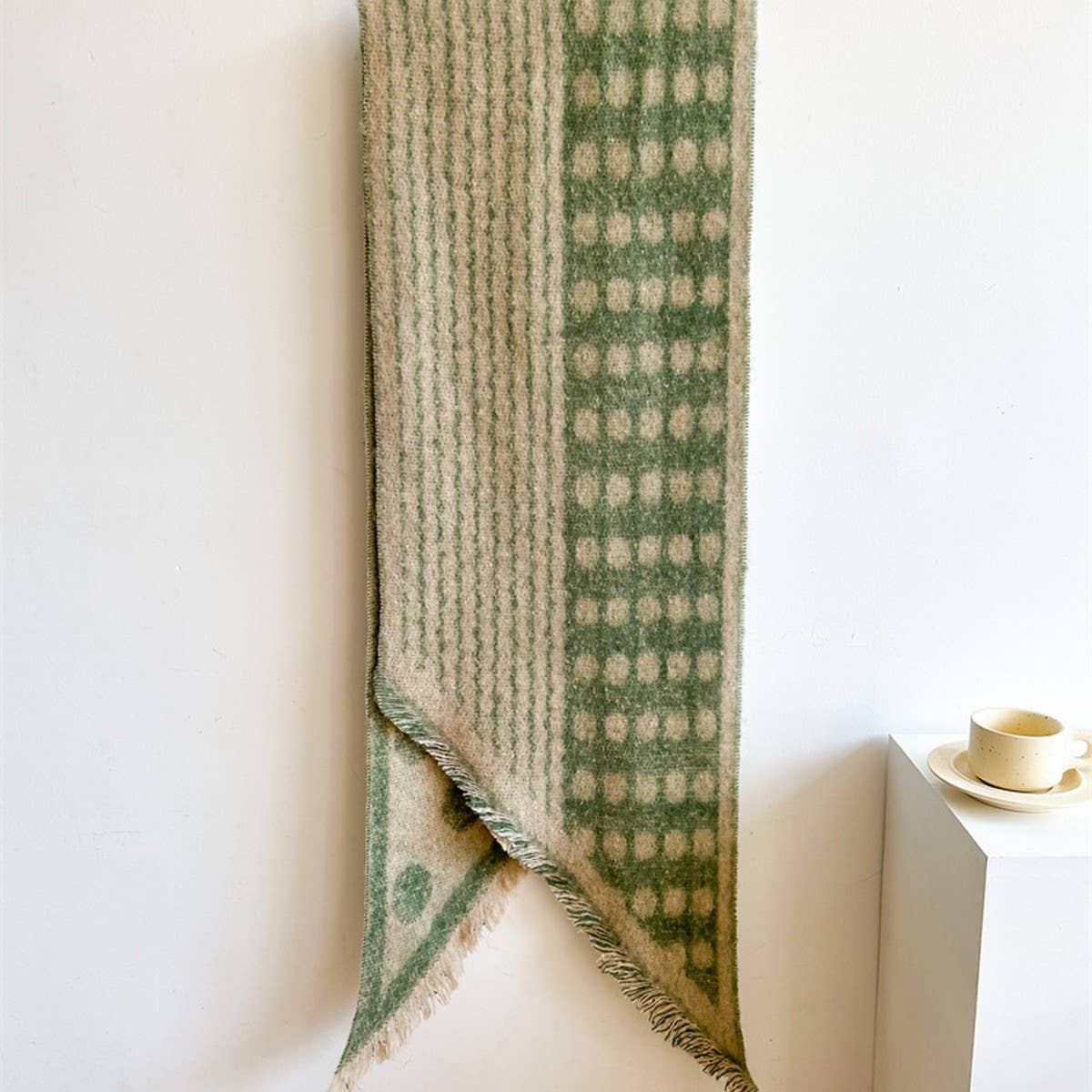 Polka Dot Loop ScarfTHICK Warm Winter Shawl_Cwasc0979