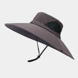 MENS WIDE BRIM UV PROTECTION FISHING HIKING HAT_CWAH3842