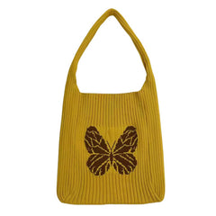 Women Butterfly Knitting Hobo Bag_Cwab0836