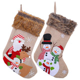 PLUSH EMBROIDERED CHRISTMAS STOCKING CANDY BAG_CWMS1449
