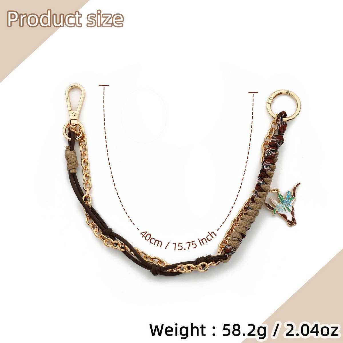 HANDWOVEN LEATHER KEYCHAIN FOR WOMEN S BAGS_CUAB00438