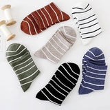 STRIPE CASUAL TRENDY CREW SOCKS_CWMS098