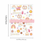 KIDS WATERPROOF PEACE LOVE RAINBOW FACE TATTOOS_CWMM8254