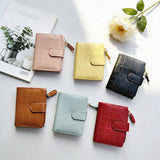 Minimalist Croc Pu Mini Zipper Wallet_Cwab06266