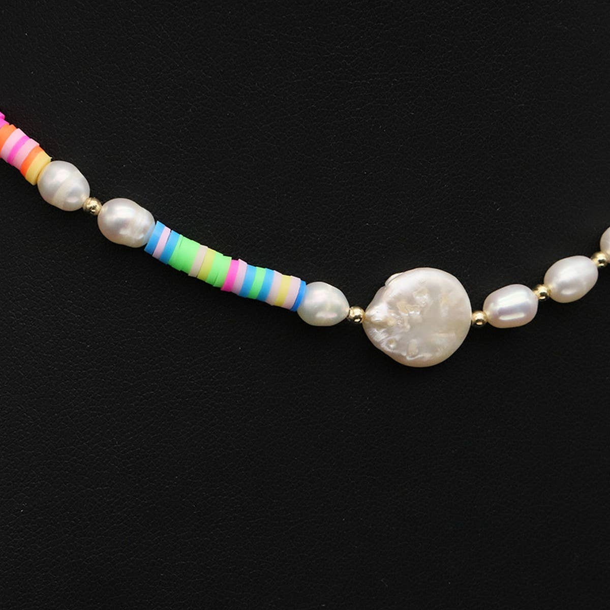 Womens Natural Freshwater Pearl Necklace