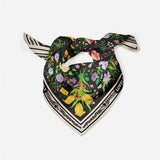 FLORAL SATIN SQUARE SCARF FOR SUMMER SUN WRAP_CWASC0645
