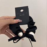 Pearl Decoration Scrunchies Elastic Hair Ties_Cwaha07283