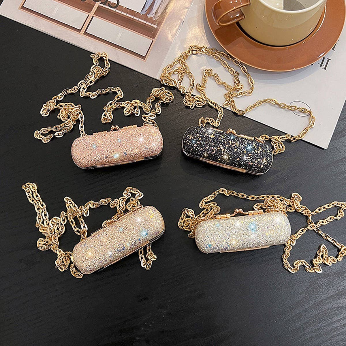 CHAIN CROSSBODY BAG CELEBRITY EVENING CLUTCH BAG_CWAB3256