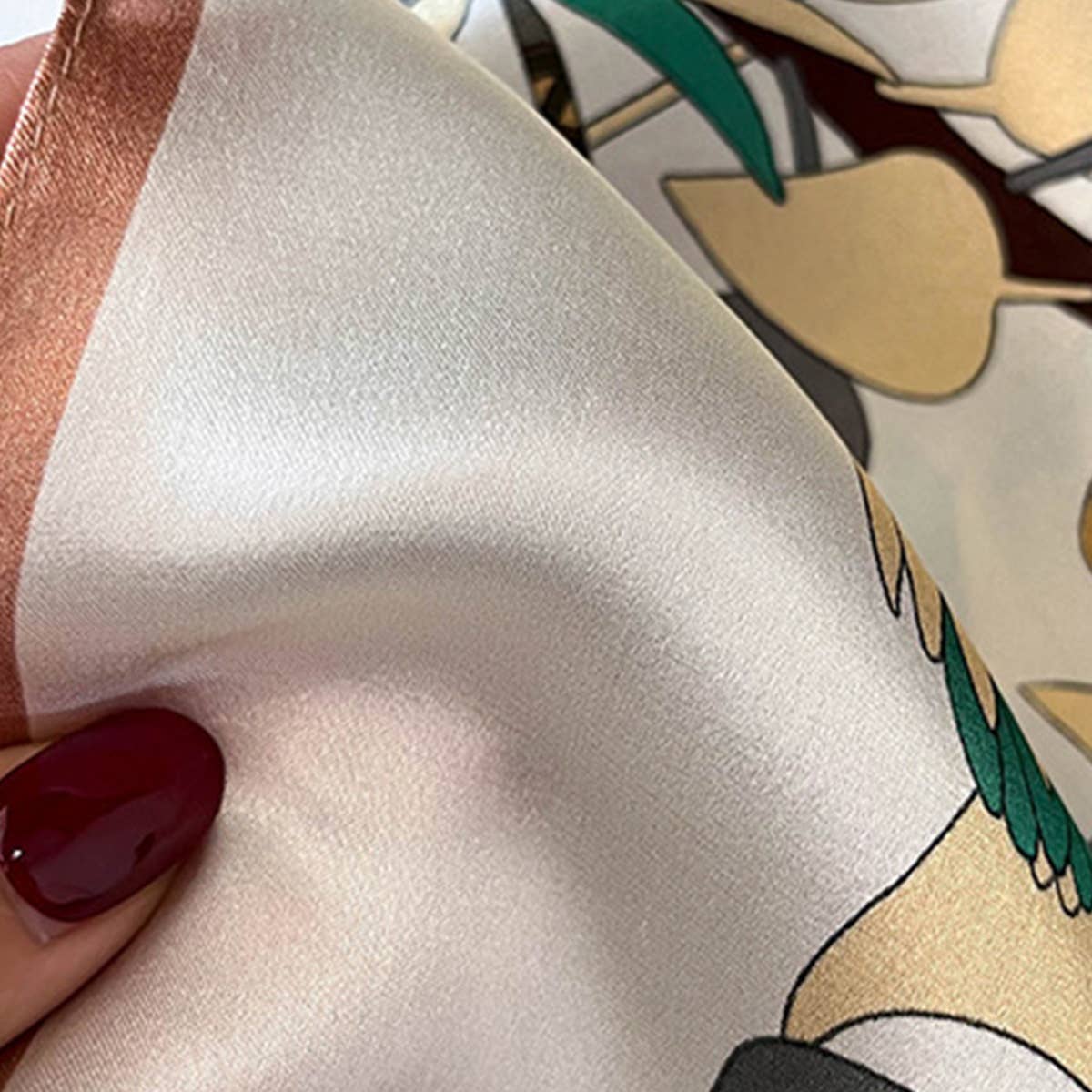 FASHIONABLE SILK SCARF FLORAL PRINT FALL WINTER_CWASC0537